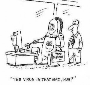 virus cartoon