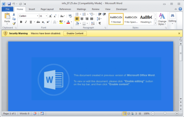 New Trojan Malware through Word - Computer Repair Blog